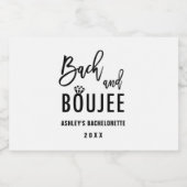 バッハとブージーバチェロレッテの恩恵 リキュールボトルラベル (シングルラベル)