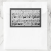 バッハの装飾説明 長方形シール (バッグ)