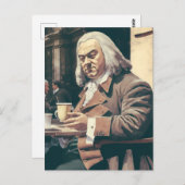 バッハはコーヒーが大好きだ ポストカード (正面/裏面)