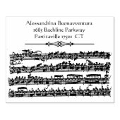 バッハアンティーク音楽名前をカスタムするアドレス ラバースタンプ (インプリント)