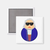 バッハクラシカル音楽コンポーザおもしろいギフト マグネット (正面/裏面)