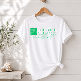 バッハクラブ モダンシンプル ピンク&グリーン ブライズメイド Tシャツ