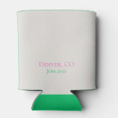 バッハクラブ モダン シンプル ピンク グリーン ブライズ 缶クーラー (裏面)