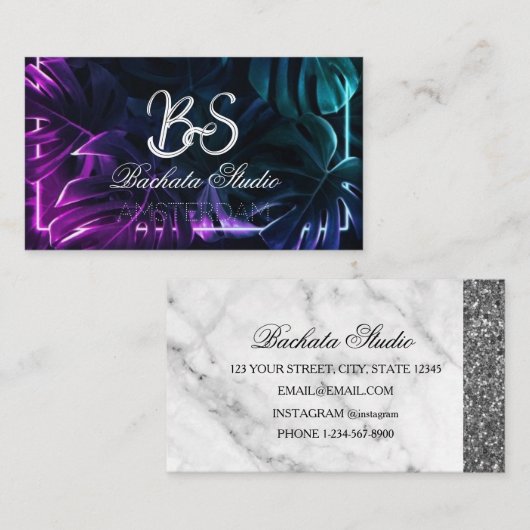 バッハタスタジオ 名刺 (正面/裏面)