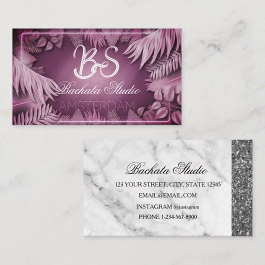 バッハタスタジオ 名刺 (正面/裏面)