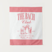 バッハパーソナライズされたバチェロレッテカスタム タペストリー (正面)