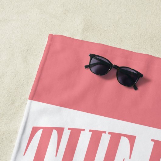 バッハパーソナライズされたバチェロレッテカスタム ビーチタオル (インサイチュ)