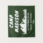 バッハブライダルシャワーマウンテンキャンピングプロップサイン タペストリー (正面)