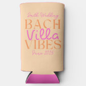 バッハヴィラビーブピンク&オレンジトロピカル スリム缶クーラー (正面)