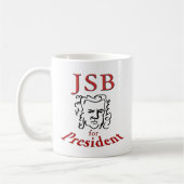 バッハ大統領に コーヒーマグカップ (左)