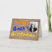 バッハ誕生日 カード (正面)