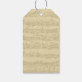 バッハ音楽原稿すべての行事 ギフトタグ (裏面)