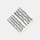 バッハ・チェロ・スイート・ミュージック・オリジナル原稿 スタンダードカクテルナプキン (角)