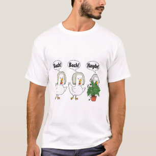 バッハ・ハイドン・チキンクラシカル音楽作曲家 Tシャツ