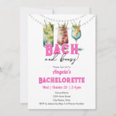 バッハ&ブージーバッチェロレットパーティー 招待状 (正面)
