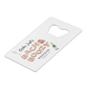 バッハ & ブージー ローズゴールド ブライズメイド ウィークエンド クレジットカード栓抜き (裏面アングル)