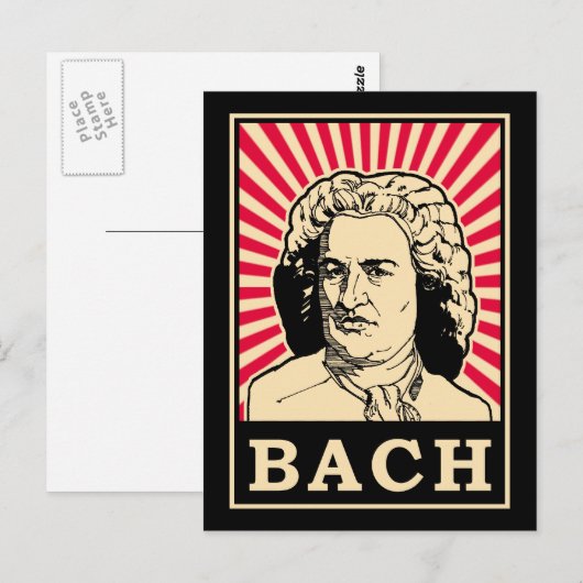 バッハ ポストカード (正面/裏面)