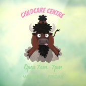 バッファロおもしろいバイソン漫画イラストレーション ウィンドウサイン (シート3)