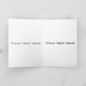 バッファロおもしろいバイソン漫画イラストレーション カード (内部)