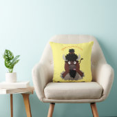 バッファロおもしろいバイソン漫画イラストレーション クッション (椅子)