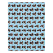 バッファロおもしろいバイソン漫画イラストレーション テーブルクロス (正面)