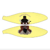 バッファロおもしろいバイソン漫画イラストレーション ミニバスケットボール (パネル)