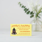 バッファロおもしろいバイソン漫画イラストレーション 名刺 (スタンド正面)