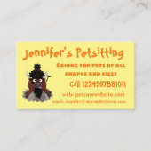 バッファロおもしろいバイソン漫画イラストレーション 名刺 (正面)