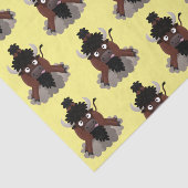 バッファロおもしろいバイソン漫画イラストレーション 薄葉紙 (詳細)