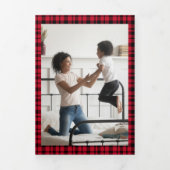 バッファローおもしろいのプレイドすべてが落ち着いていない 三つ折りクリスマスカード (カバー)