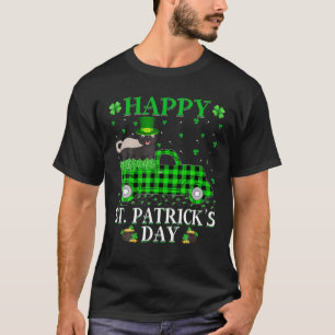 バッファローおもしろいプレイドグリーントラックバッジャー聖パトリック Tシャツ