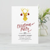 バッファローお洒落プレイドのクリ素朴スマスパーティー 招待状 (スタンド正面)