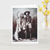 バッファローとの旅行の主なシッティングブル(1831-90年) カード (黄色い花)