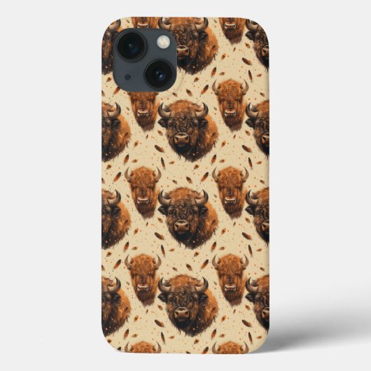 バッファローとフェザーデザインのiPhoneカバー/iPadケース Case-Mate iPhoneケース (裏面)