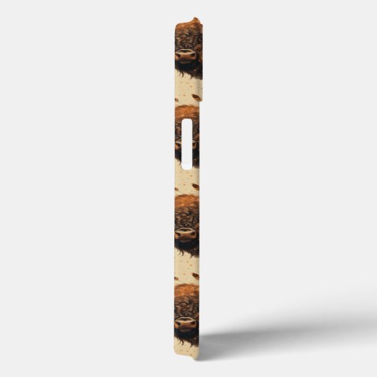 バッファローとフェザーデザインiPhoneコーブ/ iPadケース Case-Mate iPhoneケース (裏面 / 右)