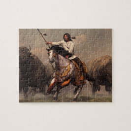 バッファローと走ること ジグソーパズル