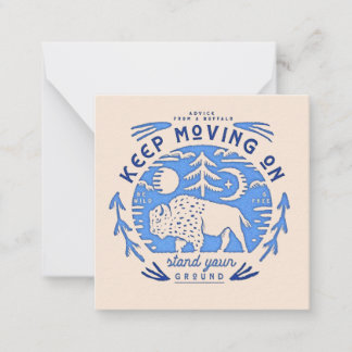 バッファローのアドバイス ノートカード