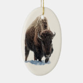 バッファローのオーナメント セラミックオーナメント (右)