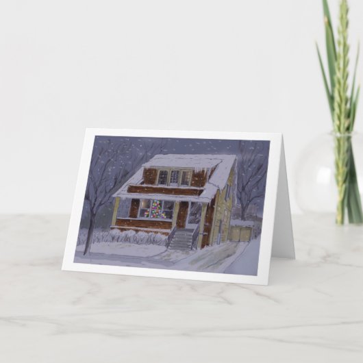 バッファローのクリスマスノートカード シーズンカード (正面)