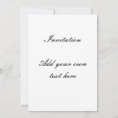 バッファローのシルエット 招待状 (裏面)