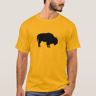 バッファローのシルエット Tシャツ