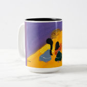 バッファローのダンサーのマグ ツートーンマグカップ (正面左)