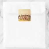 バッファローのダンス、c.1832 スクエアシール (バッグ)