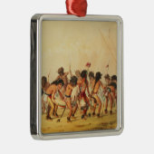 バッファローのダンス、c.1832 メタルオーナメント (右)