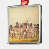 バッファローのダンス、c.1832 メタルオーナメント (左)