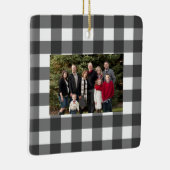 バッファローのチェック名と写真オーナメント セラミックオーナメント (右)
