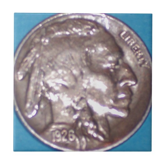 バッファローのニッケル タイル (正面)