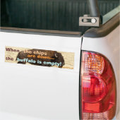 バッファローのバンパーステッカー バンパーステッカー (トラック上)