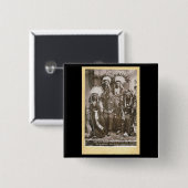 バッファローのビルのインディアン1890年 缶バッジ (正面&裏面)