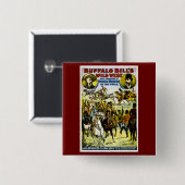 バッファローのビルの野生の西および議会1899年 缶バッジ (正面&裏面)